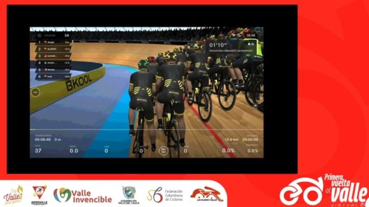 La etapa inaugural de la Vuelta al Valle Virtual dejó sus primeros campeones