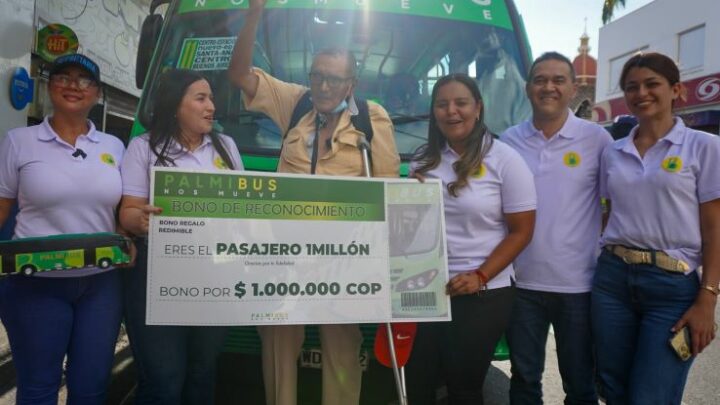 Palmibús alcanzó el pasajero número un millón en Palmira